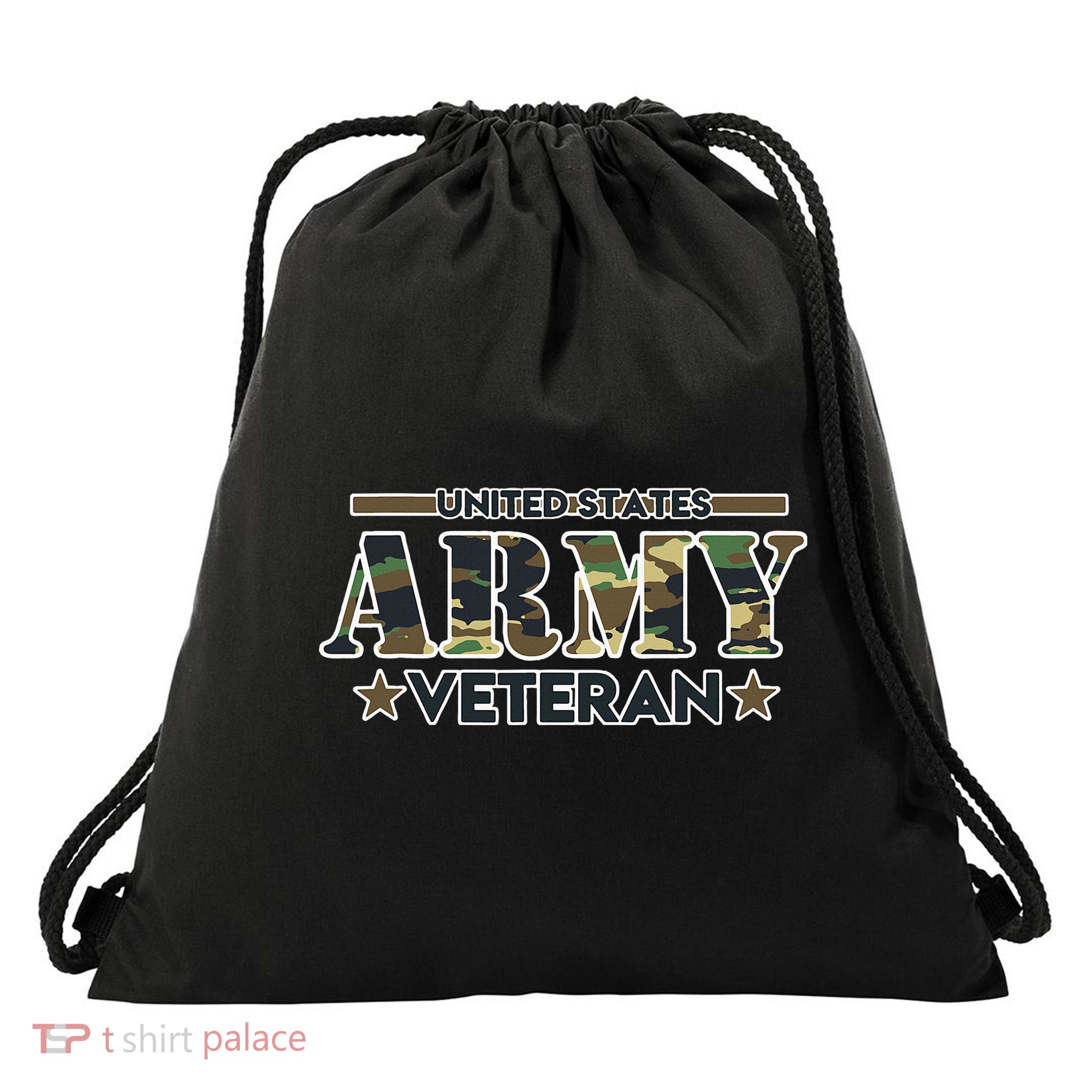 Veteran For United States Army Veteran Drawstring Bag