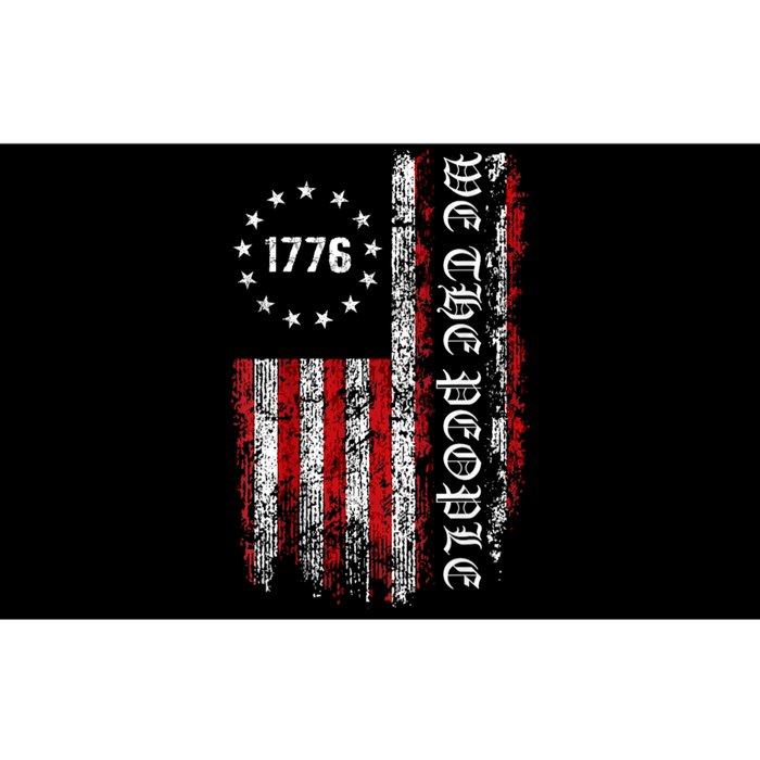 Vintage Flag Usa Old American Flag Patriotic 1776 We The People USA Bumper Sticker