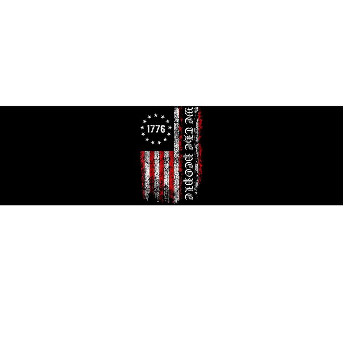 Vintage Flag Usa Old American Flag Patriotic 1776 We The People USA Bumper Sticker