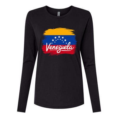 Venezuela Flag Venezuelan Womens Cotton Relaxed Long Sleeve T-Shirt