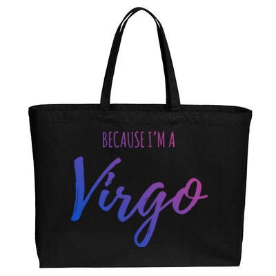 Virgo Funny Virgo Astrology Gift Cotton Canvas Jumbo Tote