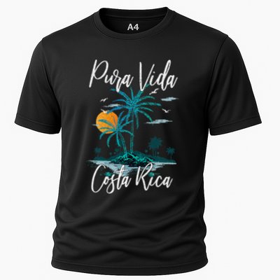 Vintage Family Vacation Costa Rica Pura Vida Beach Performance Shirt