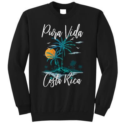 Vintage Family Vacation Costa Rica Pura Vida Beach Sweatshirt