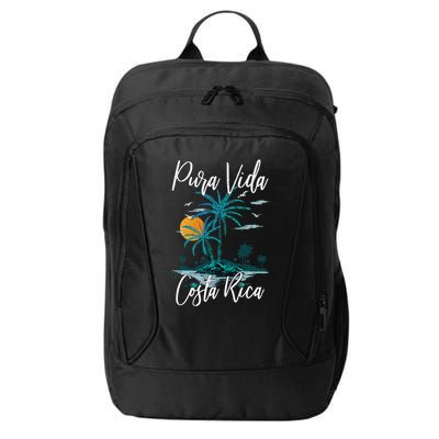 Vintage Family Vacation Costa Rica Pura Vida Beach City Backpack
