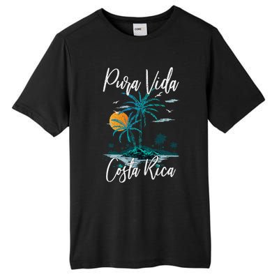 Vintage Family Vacation Costa Rica Pura Vida Beach Tall Fusion ChromaSoft Performance T-Shirt