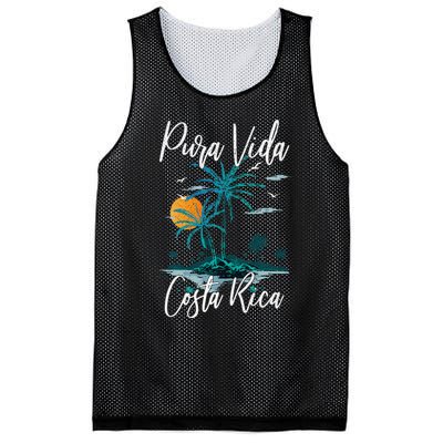 Vintage Family Vacation Costa Rica Pura Vida Beach Mesh Reversible Basketball Jersey Tank