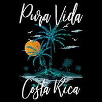 Vintage Family Vacation Costa Rica Pura Vida Beach Baby Bodysuit