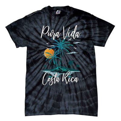 Vintage Family Vacation Costa Rica Pura Vida Beach Tie-Dye T-Shirt