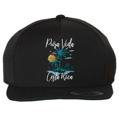 Vintage Family Vacation Costa Rica Pura Vida Beach Wool Snapback Cap