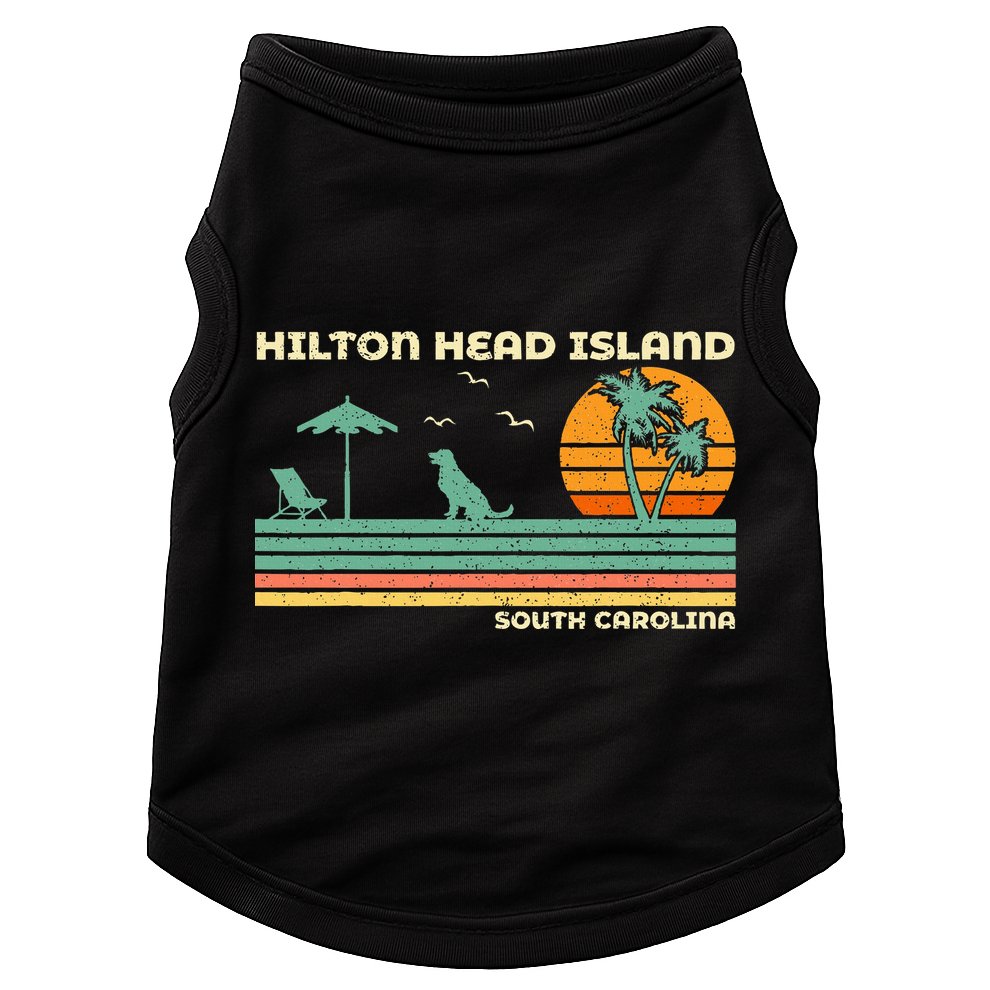 Vintage Family Vacation South Carolina Hilton Head Island Doggie Tank