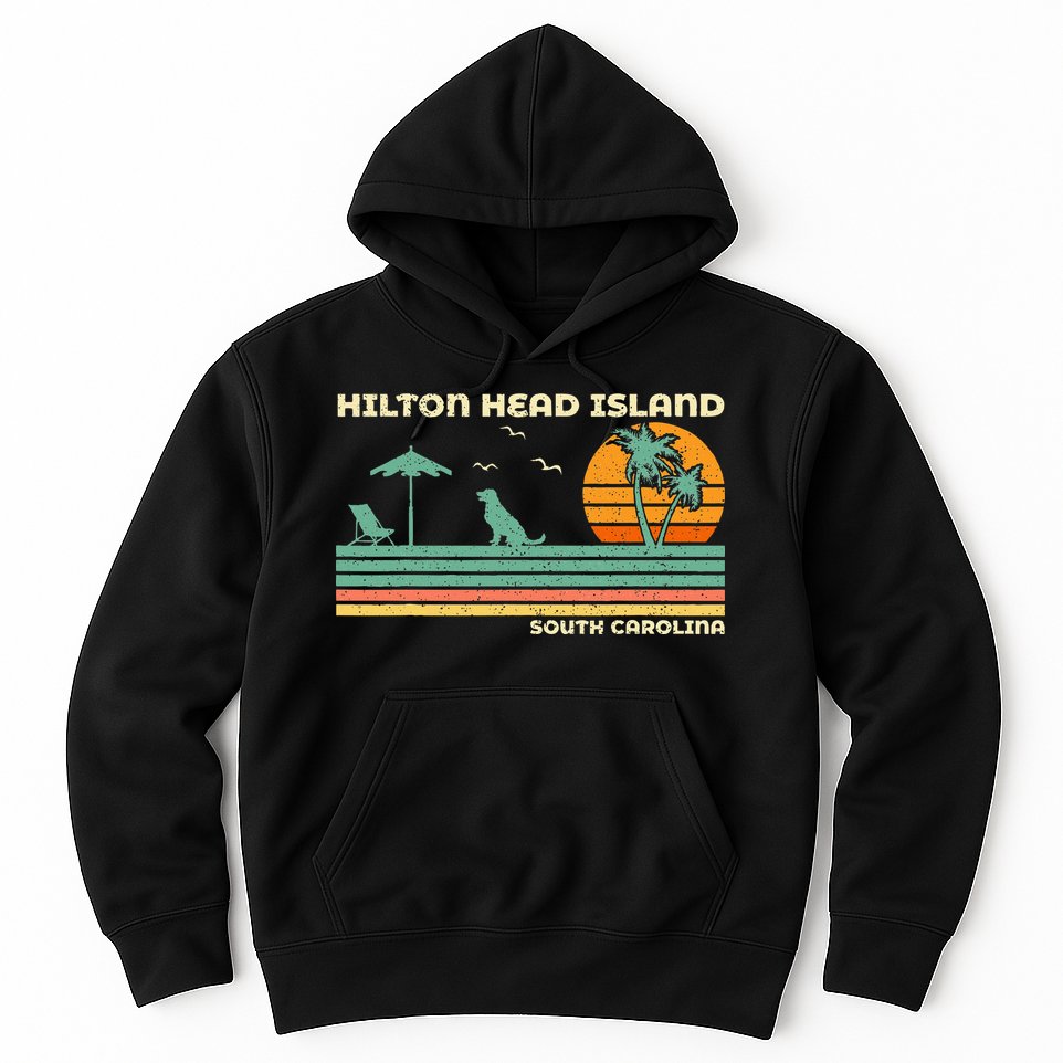 Vintage Family Vacation South Carolina Hilton Head Island Hoodie