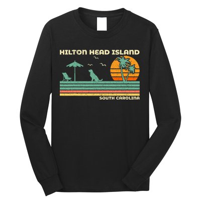 Vintage Family Vacation South Carolina Hilton Head Island Long Sleeve Shirt