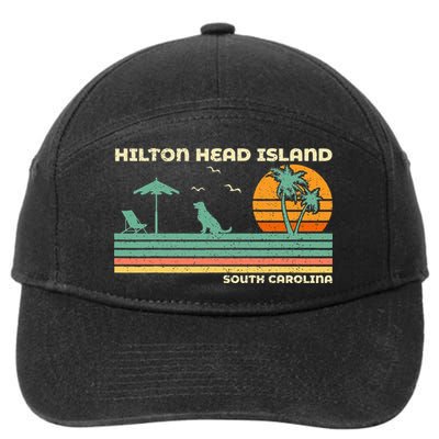 Vintage Family Vacation South Carolina Hilton Head Island 7-Panel Snapback Hat