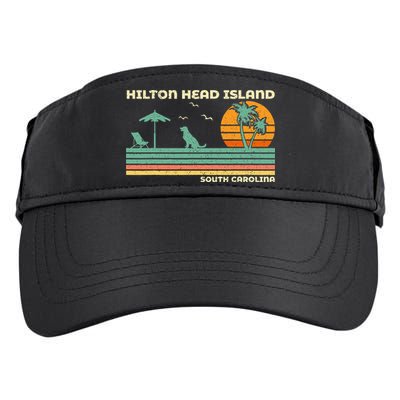 Vintage Family Vacation South Carolina Hilton Head Island Adult Drive Performance Visor