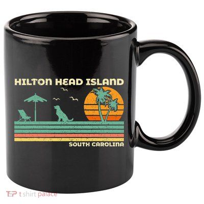 Vintage Family Vacation South Carolina Hilton Head Island 11oz C Handle Ceramic Mug