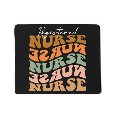 Vintage Fall Vibes Autumn Leaves RN Gratitude Mousepad