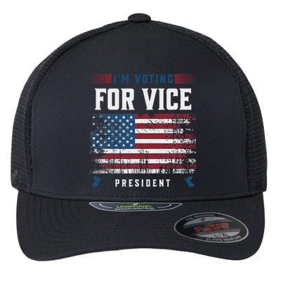 Voting For Vice President Trump 2024 Humor Flexfit Unipanel Trucker Cap