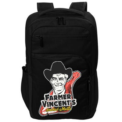 Vintage Farmer Vincents Smoked Meat Motel Hell Fan Art Impact Tech Backpack