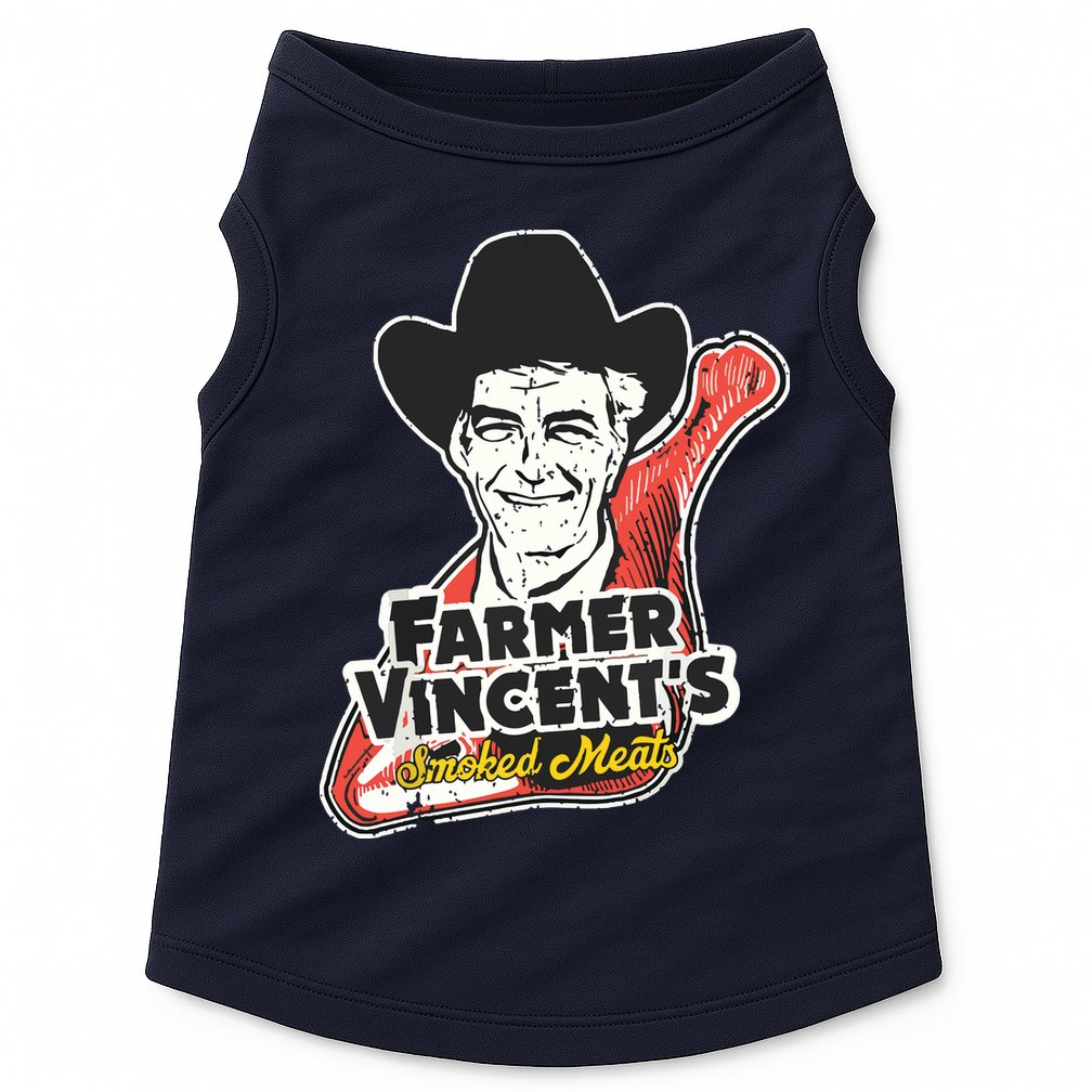 Vintage Farmer Vincents Smoked Meat Motel Hell Fan Art Doggie Tank