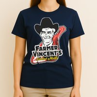 Vintage Farmer Vincents Smoked Meat Motel Hell Fan Art T-Shirt