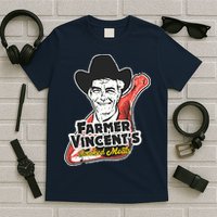 Vintage Farmer Vincents Smoked Meat Motel Hell Fan Art T-Shirt
