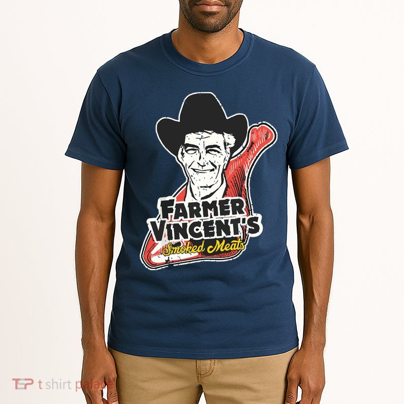 Vintage Farmer Vincents Smoked Meat Motel Hell Fan Art Tall T-Shirt