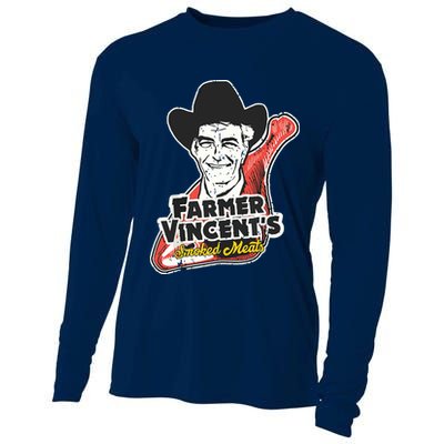Vintage Farmer Vincents Smoked Meat Motel Hell Fan Art Cooling Performance Long Sleeve Crew