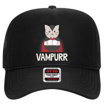 Vampurr Funny Vampire Cat Halloween Gift Trucker Hat