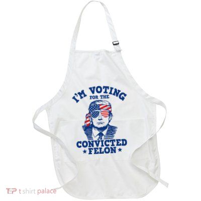 Voting Felon Full-Length Apron With Pockets