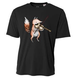 Violin Fox Cooling Performance Crew T-Shirt