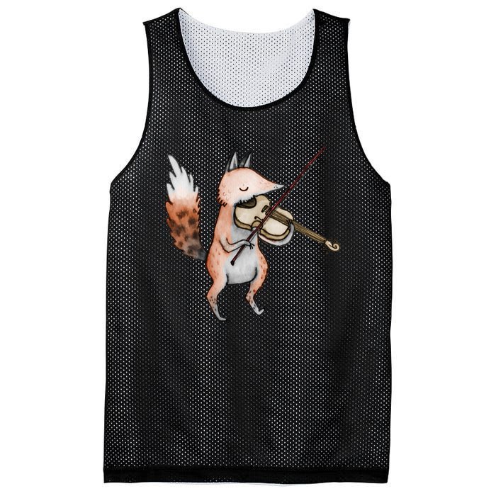 Violin Fox Mesh Reversible Basketball Jersey Tank