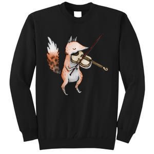 Violin Fox Tall Sweatshirt