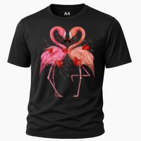 Valentine Flamingos Performance Shirt