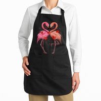 Valentine Flamingos Apron