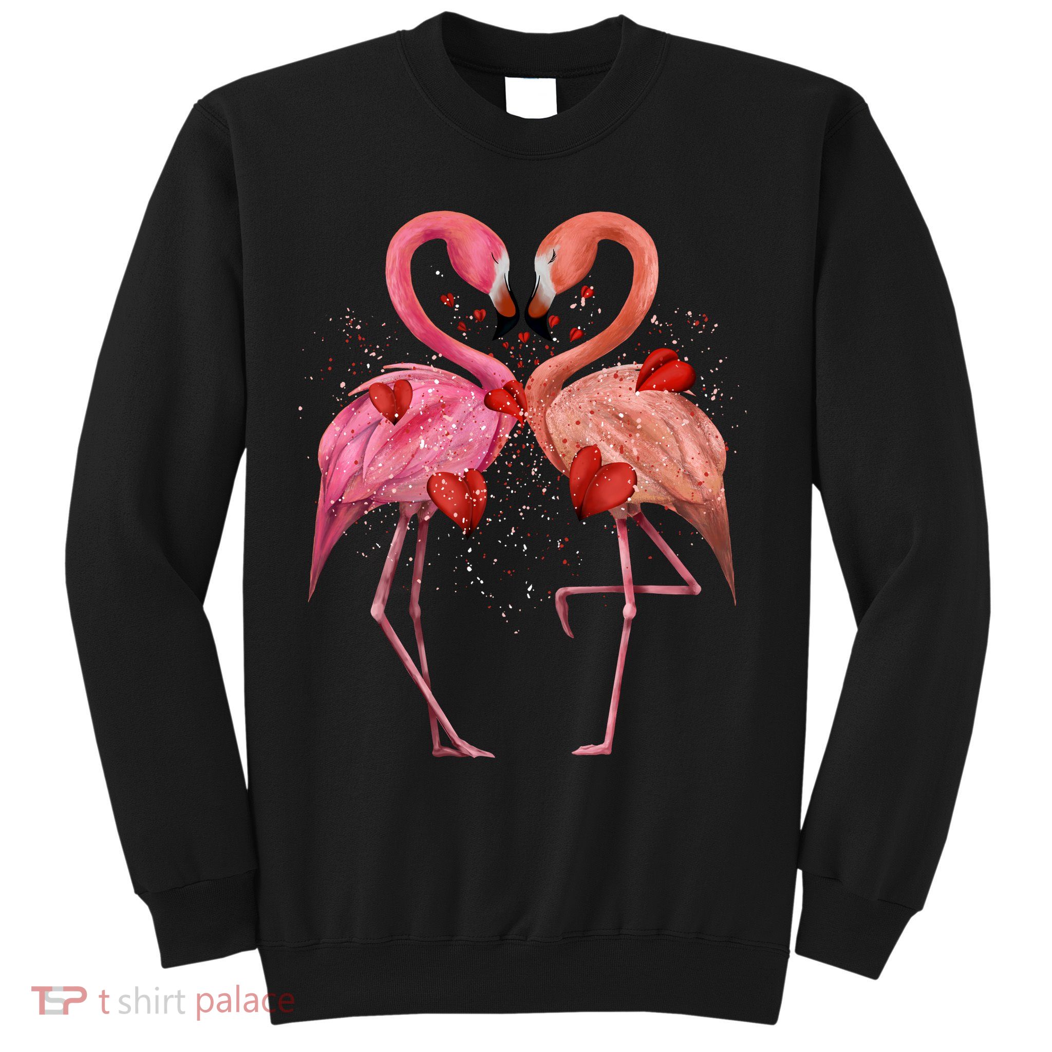 Valentine Flamingos Sweatshirt