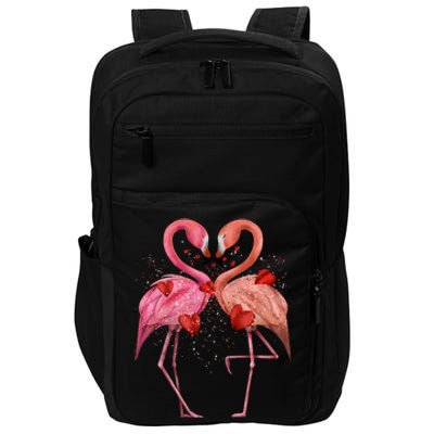 Valentine Flamingos Impact Tech Backpack