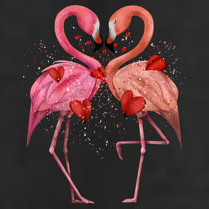 Valentine Flamingos 25L Jumbo Tote