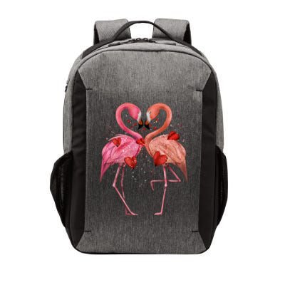 Valentine Flamingos Vector Backpack