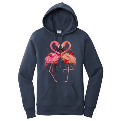 Valentine Flamingos Women's Pullover Hoodie