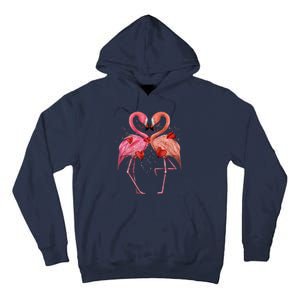 Valentine Flamingos Tall Hoodie