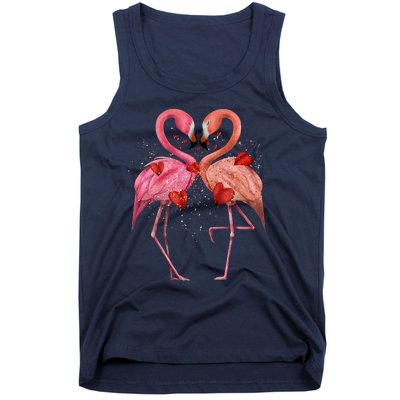 Valentine Flamingos Tank Top