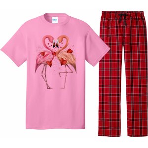 Valentine Flamingos Pajama Set