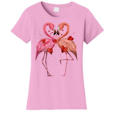 Valentine Flamingos Women's T-Shirt