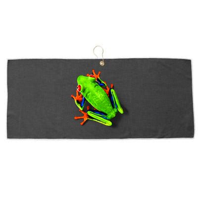 Vibrant Frog Large Microfiber Waffle Golf Towel