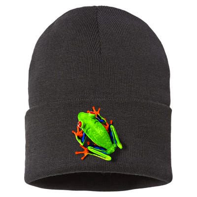 Vibrant Frog Sustainable Knit Beanie