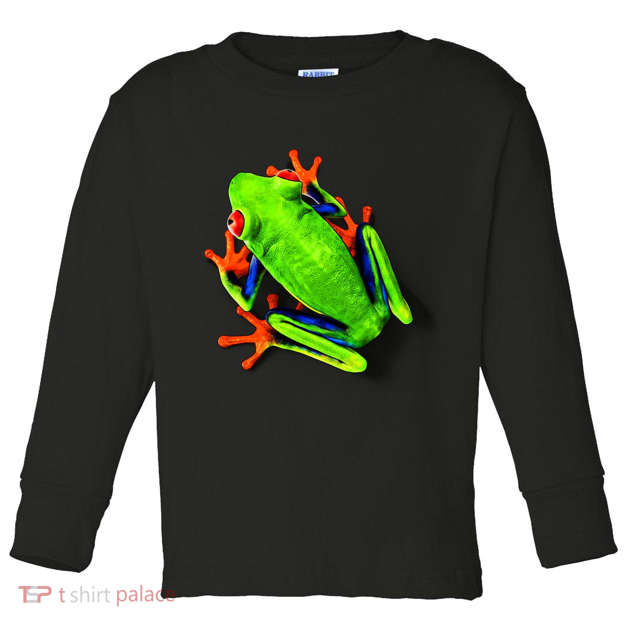 Vibrant Frog Toddler Long Sleeve Shirt
