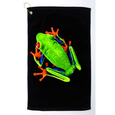 Vibrant Frog Golf Towel
