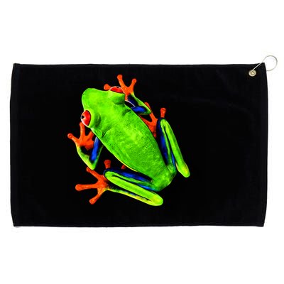 Vibrant Frog Grommeted Golf Towel