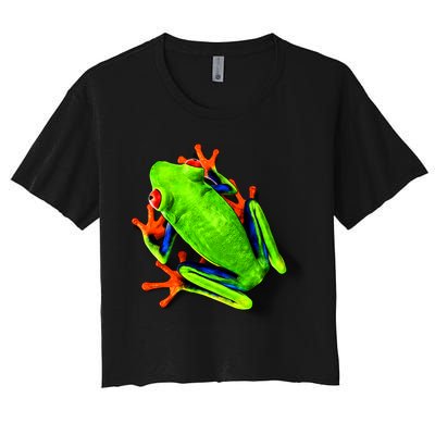 Vibrant Frog Crop Top