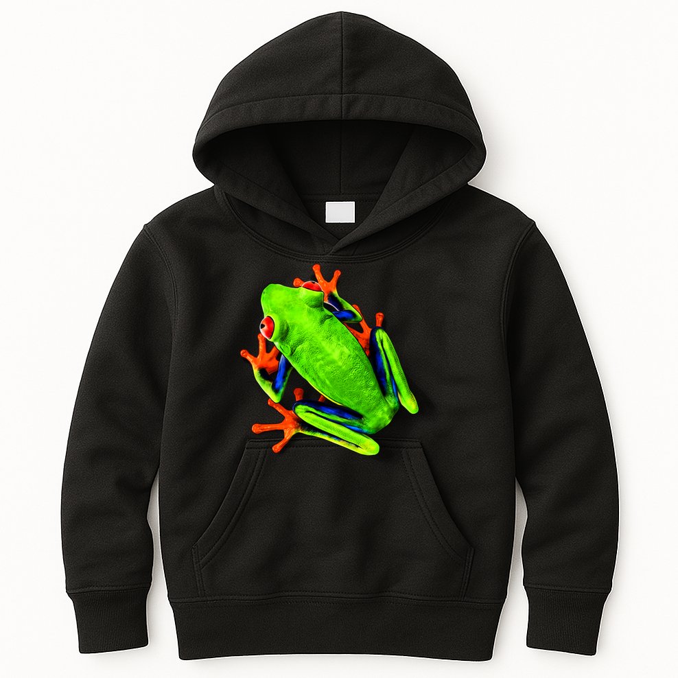 Vibrant Frog Kids Hoodie